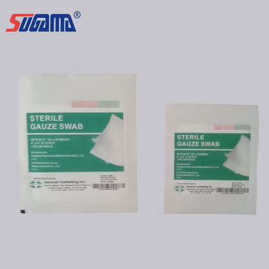 Стандартные стерильные марлевые прокладки Ce 19*15 сетка